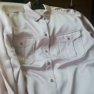 CHICOS LONG SLEEVE LAVENDER BLOUSE